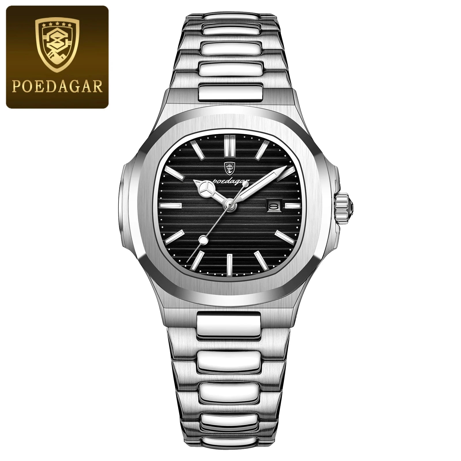 POEDAGAR Square Luxury Watch