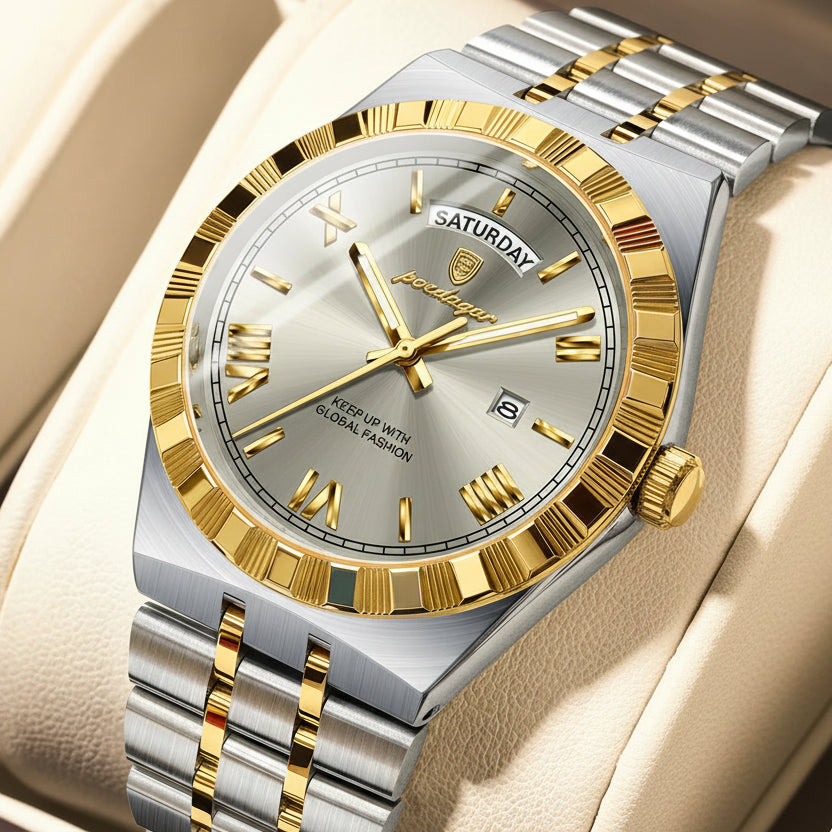 POEDAGAR Luxury Business Man Watch