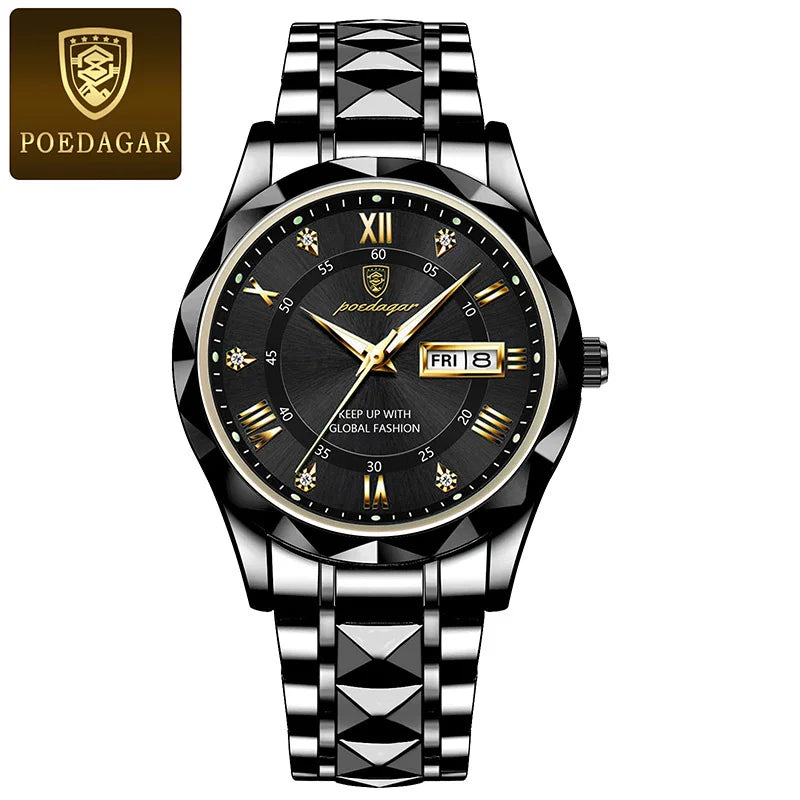 POEDAGAR Watch For Men Top Luxury
