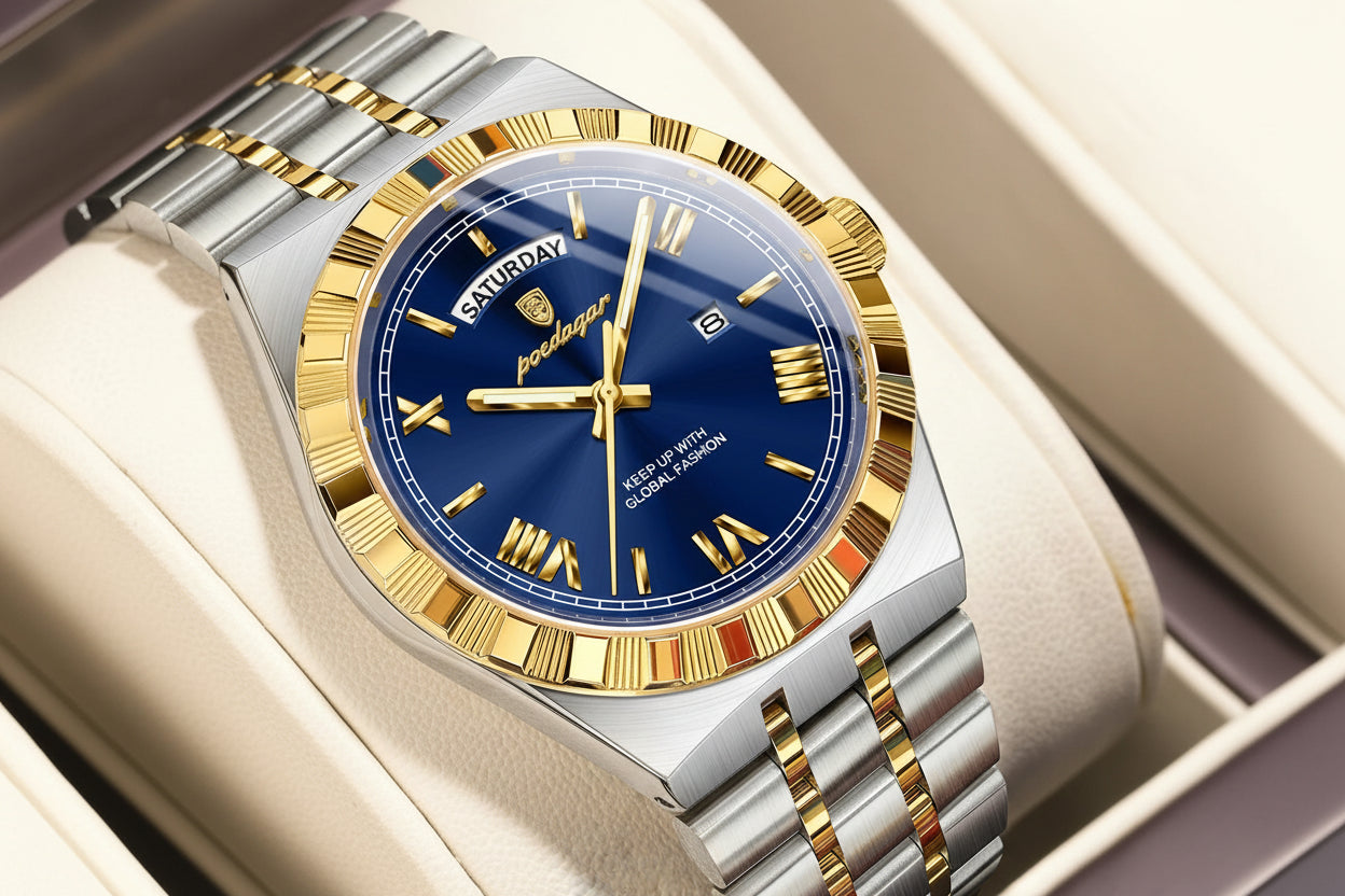 POEDAGAR Luxury Business Man Watch