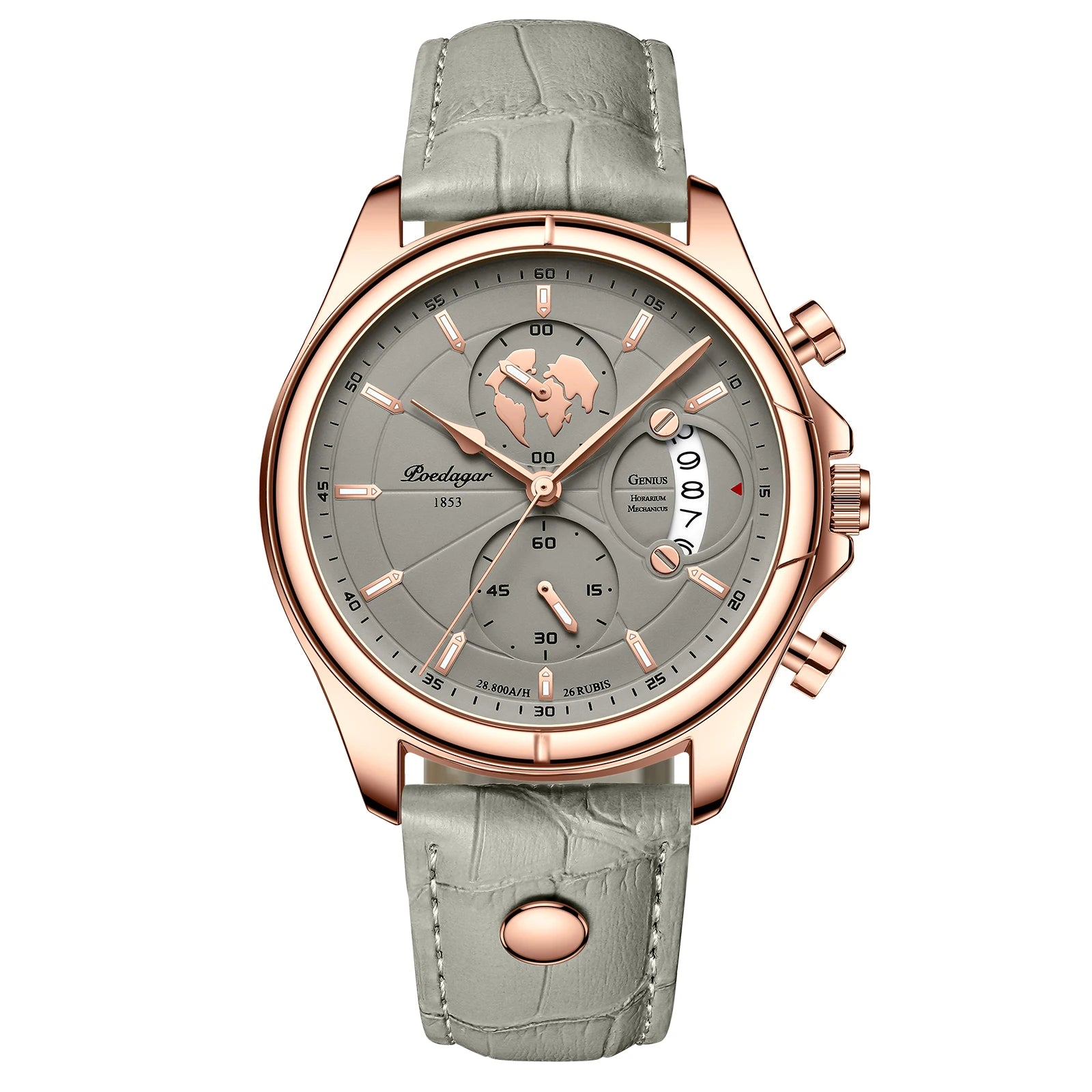 POEDAGAR Luxury Brand Man Watch Chronograph Date