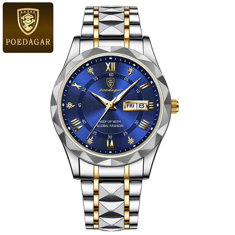POEDAGAR Watch For Men Top Luxury