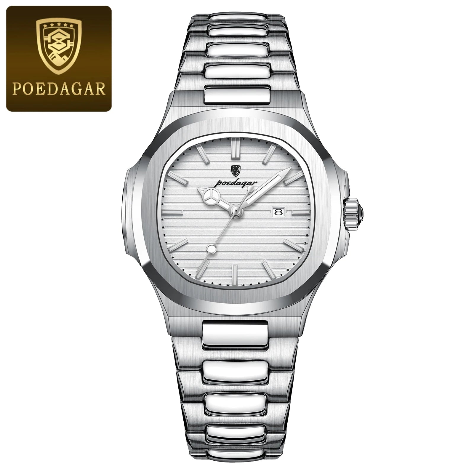 POEDAGAR Square Luxury Watch