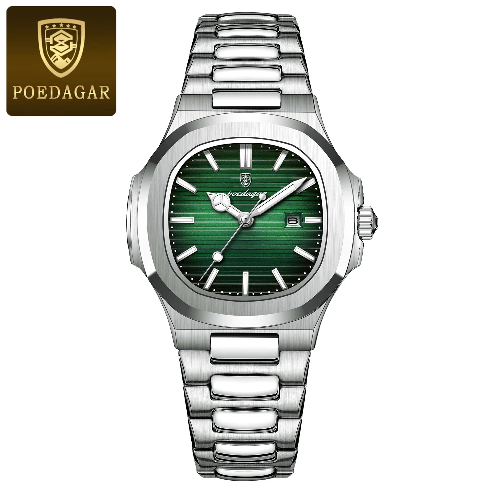POEDAGAR Square Luxury Watch