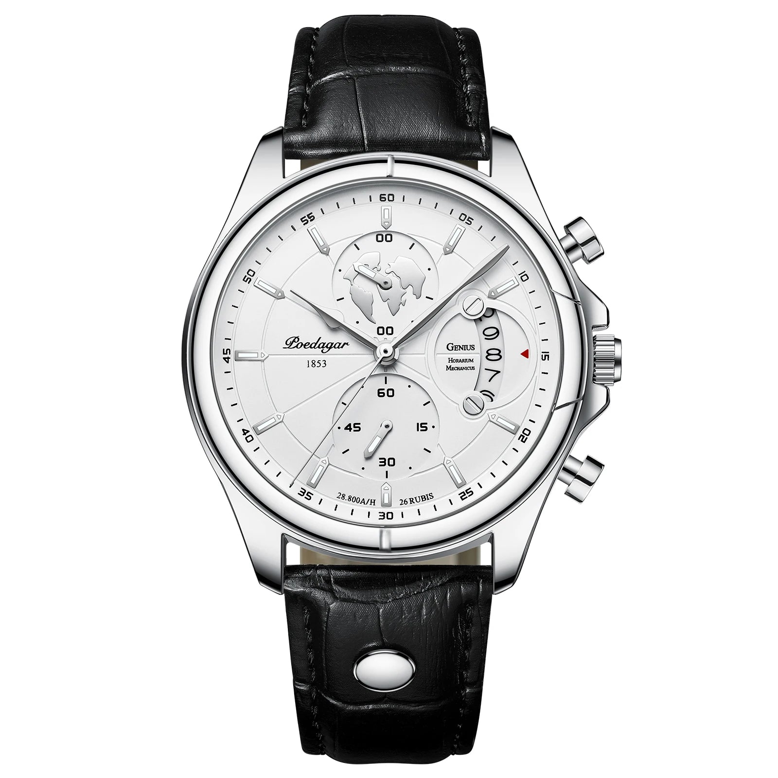 POEDAGAR Luxury Brand Man Watch Chronograph Date