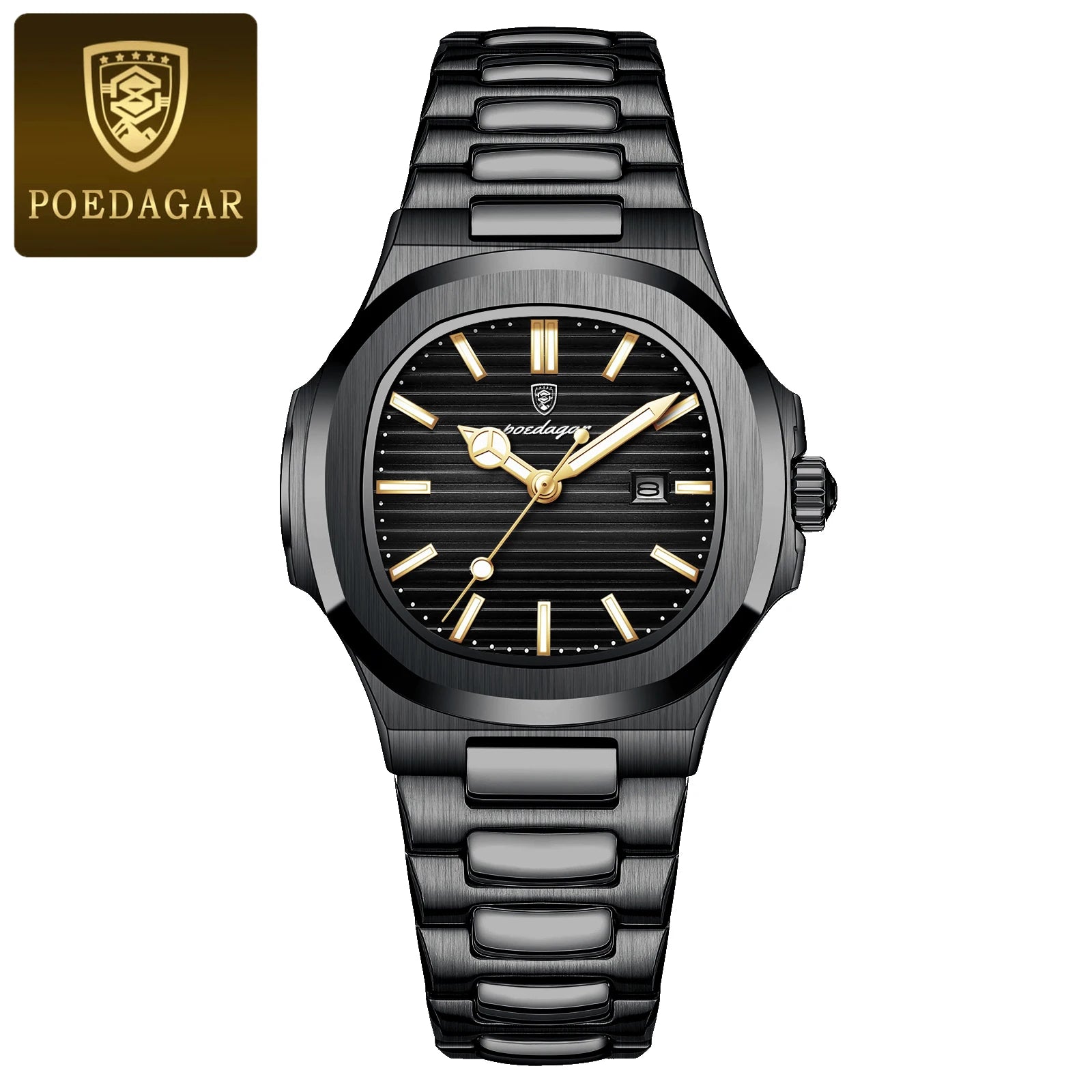 POEDAGAR Square Luxury Watch