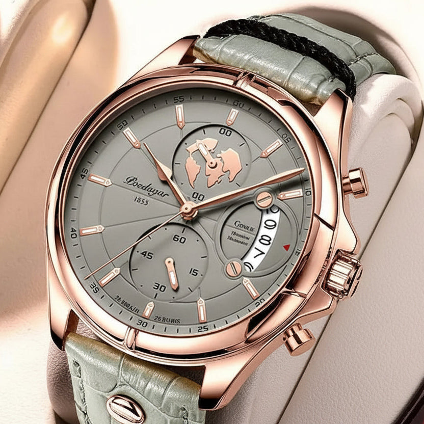 POEDAGAR Luxury Brand Man Watch Chronograph Date