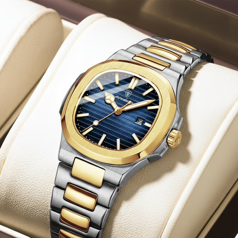 POEDAGAR Square Luxury Watch