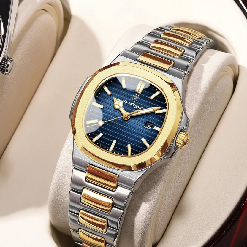 POEDAGAR Square Luxury Watch