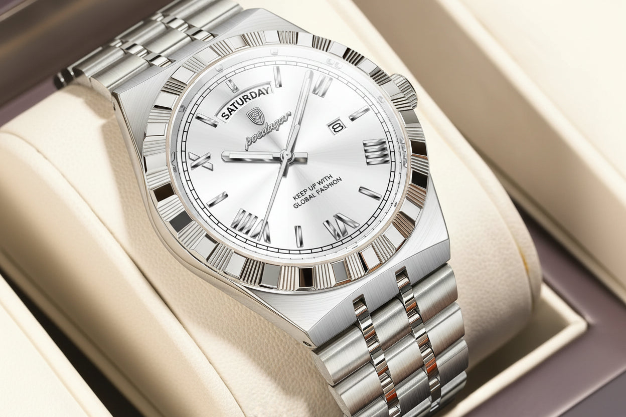 POEDAGAR Luxury Business Man Watch