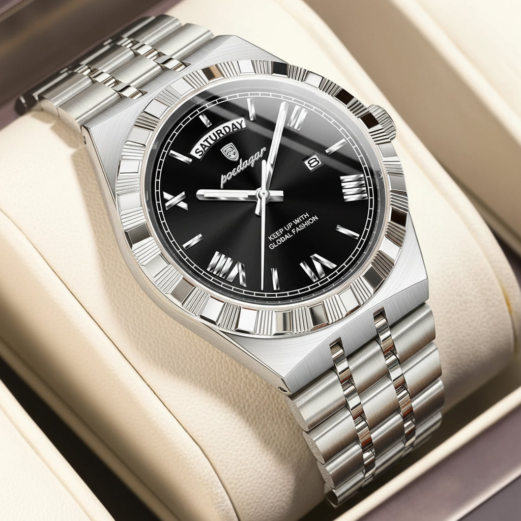 POEDAGAR Luxury Business Man Watch
